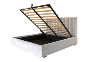 Pat tapitat stofa, Trendy gri silver / 180x200