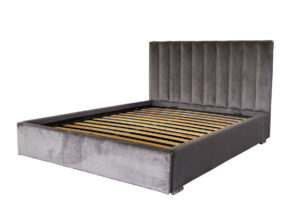 Pat tapitat stofa, Trendy gri inchis / 160x200